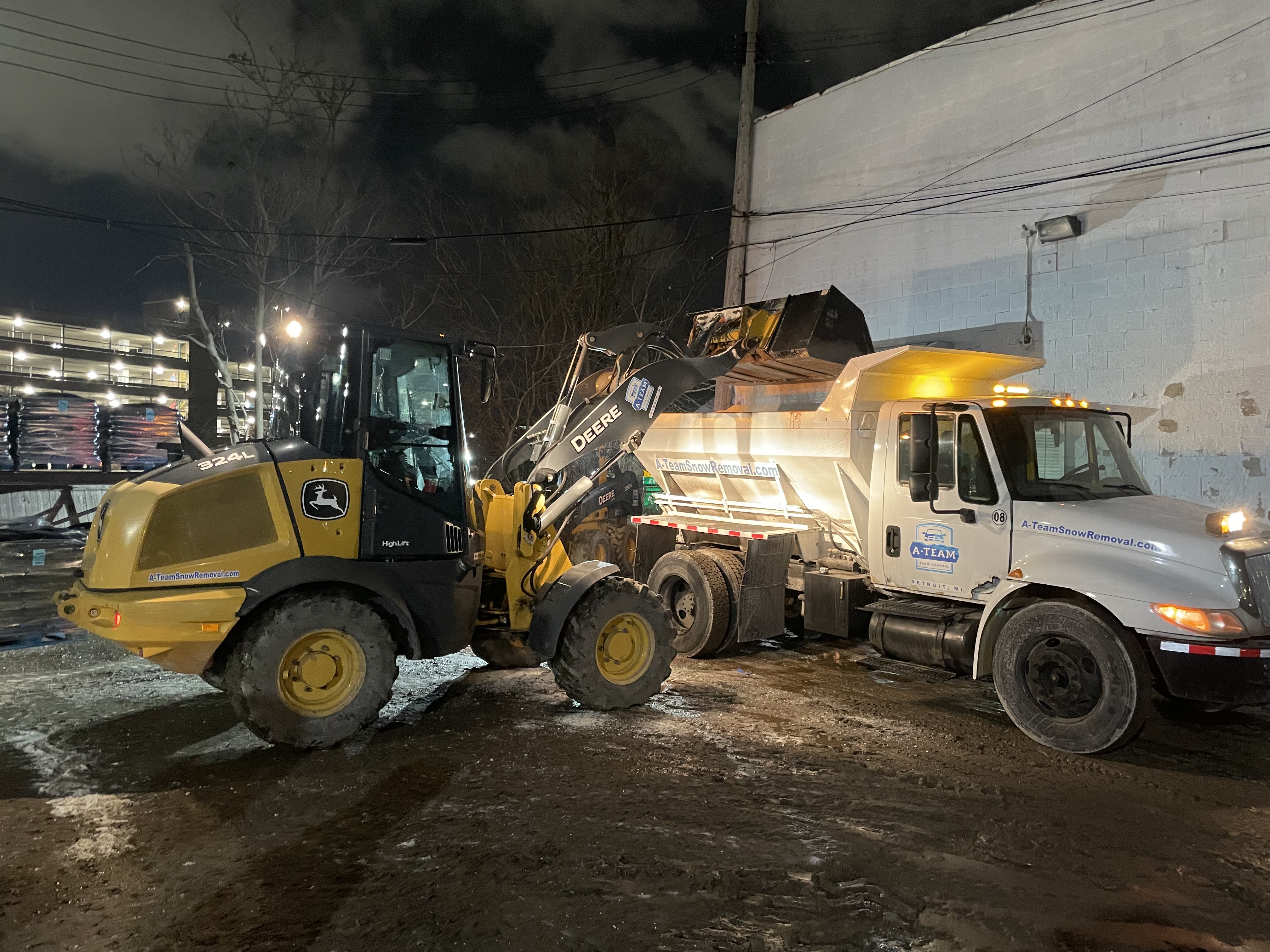 Snow removal — salt loading operations
